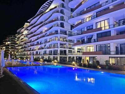 GİRNE/MERKEZDE HAVUZLU SİTEDE SATILIK 2+1 DAİRE-3