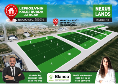 LEFKOŞA/BATIKENT'TE SATILIK ARSALAR