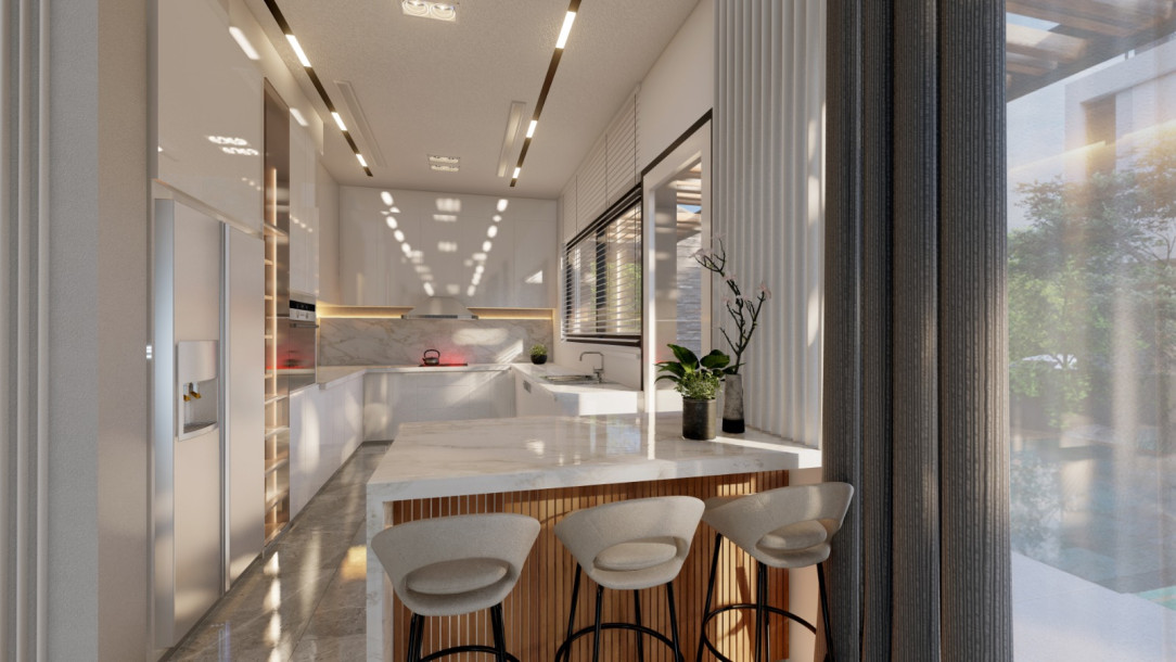 GİRNE/ALSANCAK'TA YAPIM AŞAMASINDA SATILIK 4+1 VİLLALAR-12