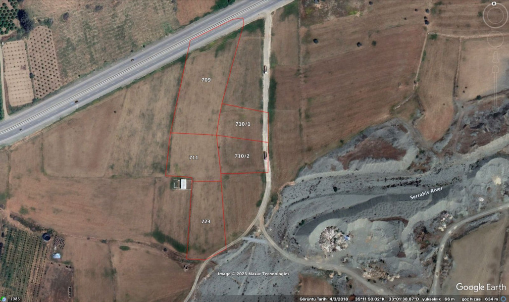 GÜZELYURT LEFKOŞA ANAYOLU ÜZERİNDE SATILIK 5 ADET ARSA-1