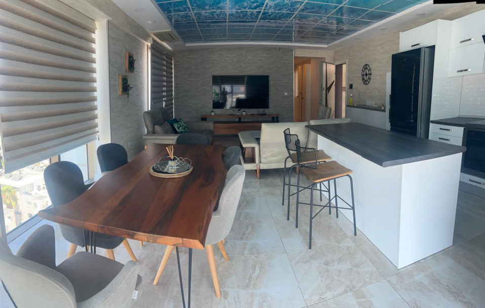 GİRNE MERKEZ LORD PALACE BÖLGESİNDE KİRALIK LÜKS 2+1 ÖZEL HAVUZLU PENTHOUSE-3