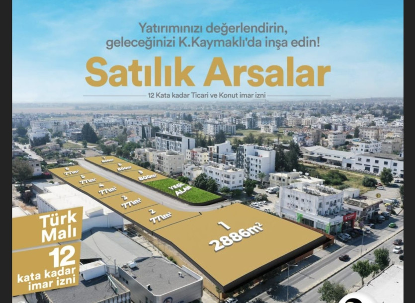 Lefkoşa/Küçük Kaymaklı'da Satılık Arsa-1