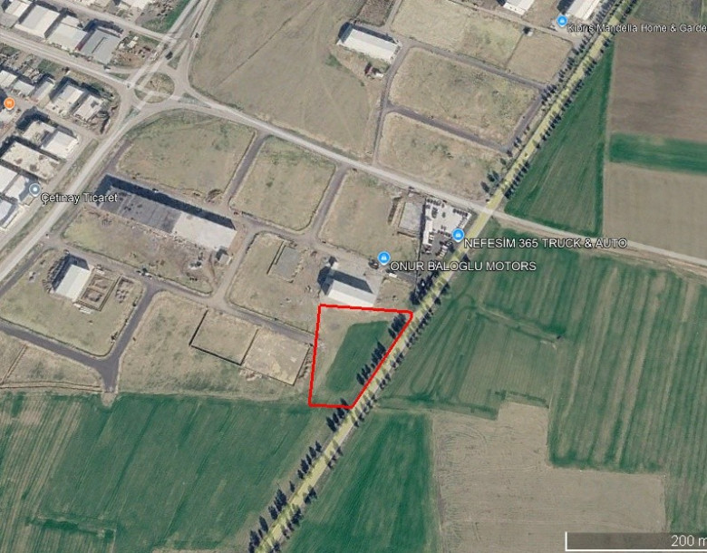 LEFKOŞA / ALAYKÖY SANAYİ BÖLGESİNDE SATILIK ARAZİ-4