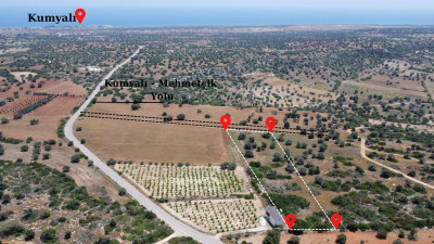 İSKELE/MEHMETÇİK'TE(KUMSALI SAHİLE 4 KM) SATILIK ARSA