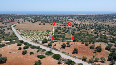 İSKELE/MEHMETÇİK'TE(KUMSALI SAHİLE 4 KM) SATILIK ARSA-4